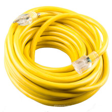 US-Kabel und Kabel 14/3 100 Fuß SJTW Gelb beleuchtetes Verlängerungskabel